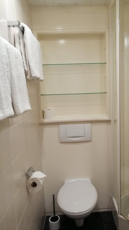 Das WC im Badezimmer der Ferienwohnung Wannenkopf